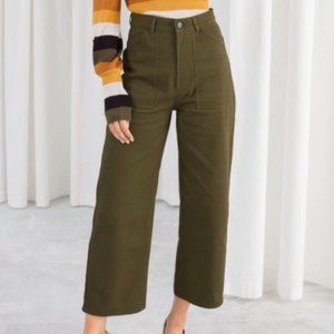 & Other Stories High Waisted Workwear Pants